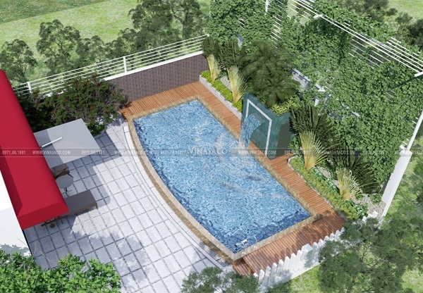 dự án thi công lắp đặt bể bơi tại Thạch Thất