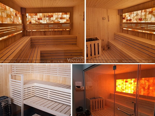 Ứng dụng của gỗ thông Phần Lan nhập khẩu làm phòng xông hơi khô