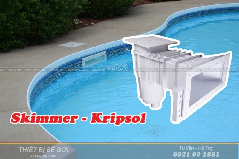 Skimmer hút nước mặt bể là phụ kiện thiết yếu trong mọi bể bơi